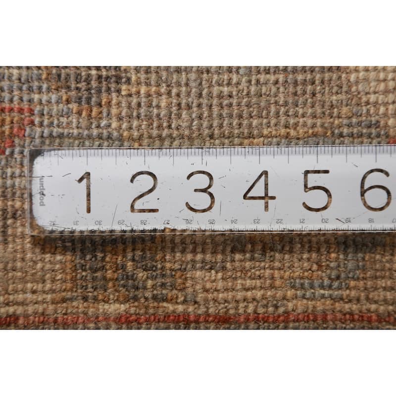 Hand Knotted Oriental 100% Wool Carpet Transitional All-Over Greys & Charcoal Oushak Area Rug - 9' 9'' X 8' 0''