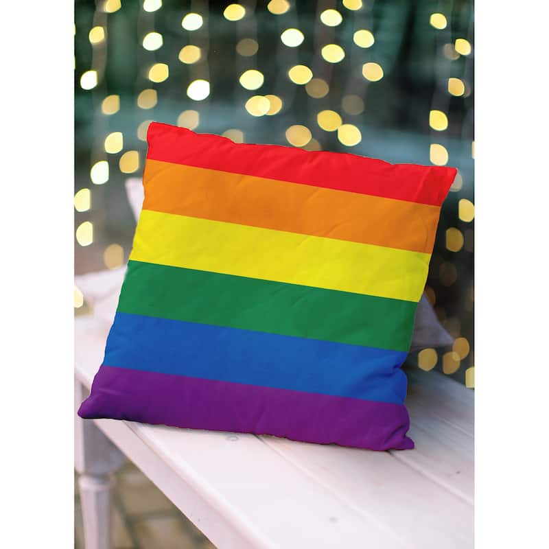 Pride Flag Outdoor Throw Pillow