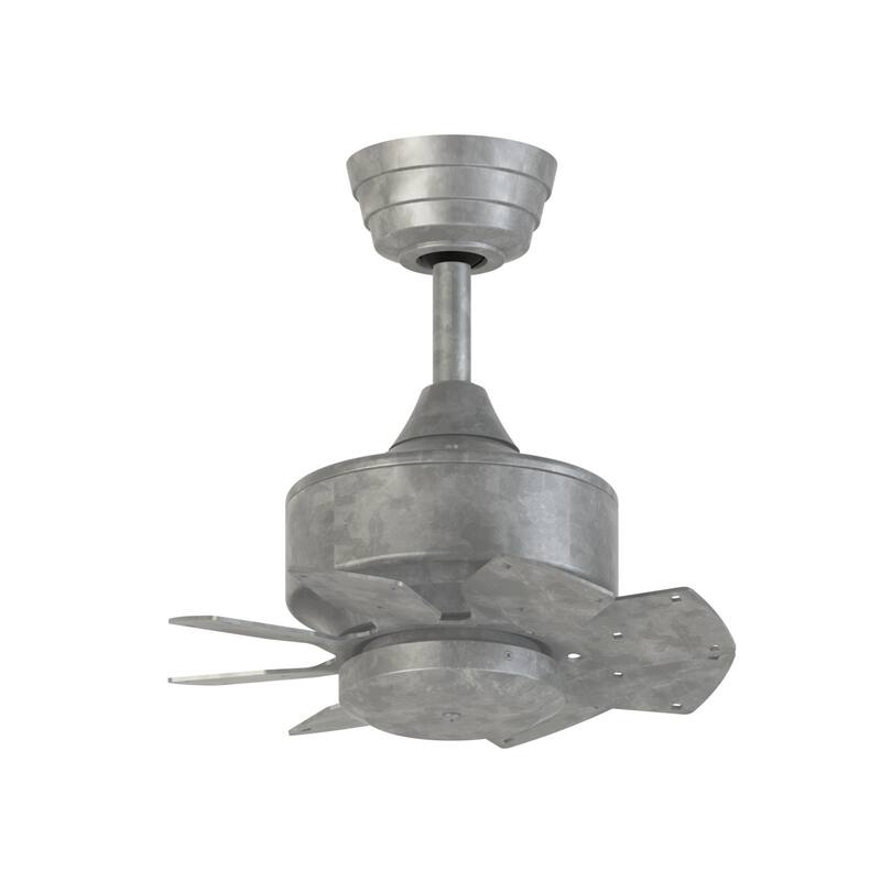 Levon Custom Indoor/Outdoor Ceiling Fan DC Motor Galvanized - Remote
