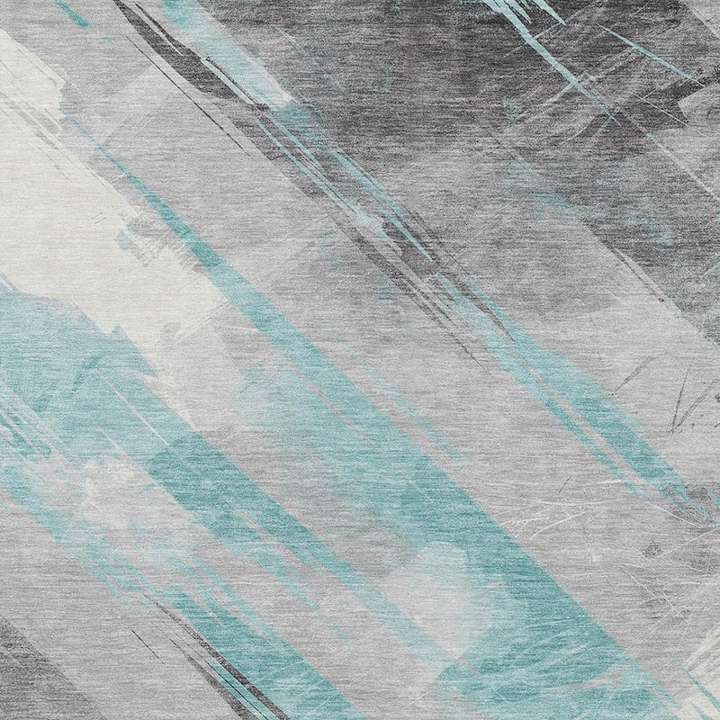 HomeRoots Striped Transitional Rectangle Outdoor Rug