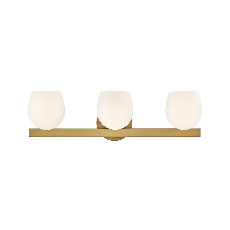 Hinkley Lighting 57023-LL Mae 3 Light 24" Wide LED Vanity Light - Lacquered Brass