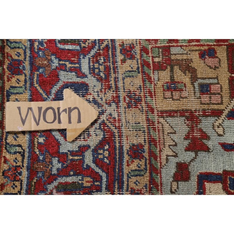 Tabriz Persian Antique Area Rug Hand-Knotted Wool Carpet - 8'1"x 10'10"