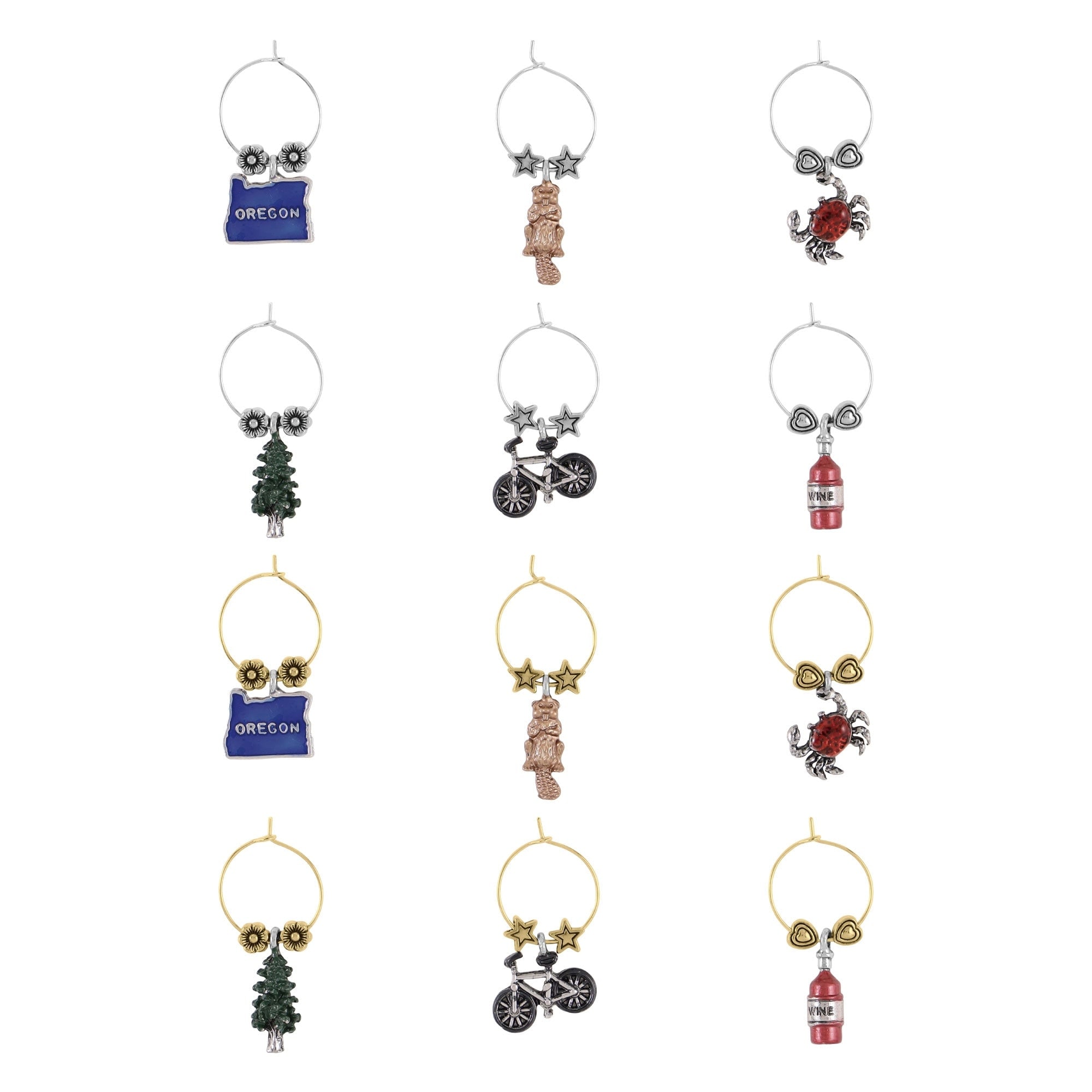 Wine glass charms shop bed bath and beyond