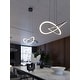preview thumbnail 1 of 15, AFX Celeste LED Pendant Light 24" - Black