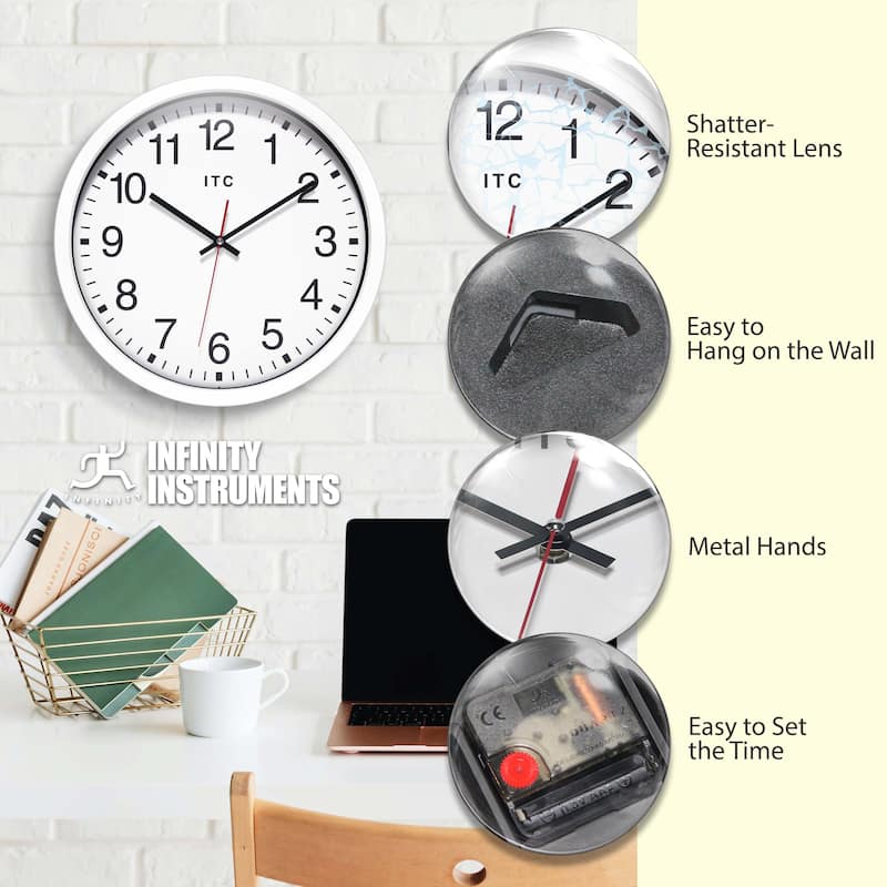 Obsidian 14" Business Clock