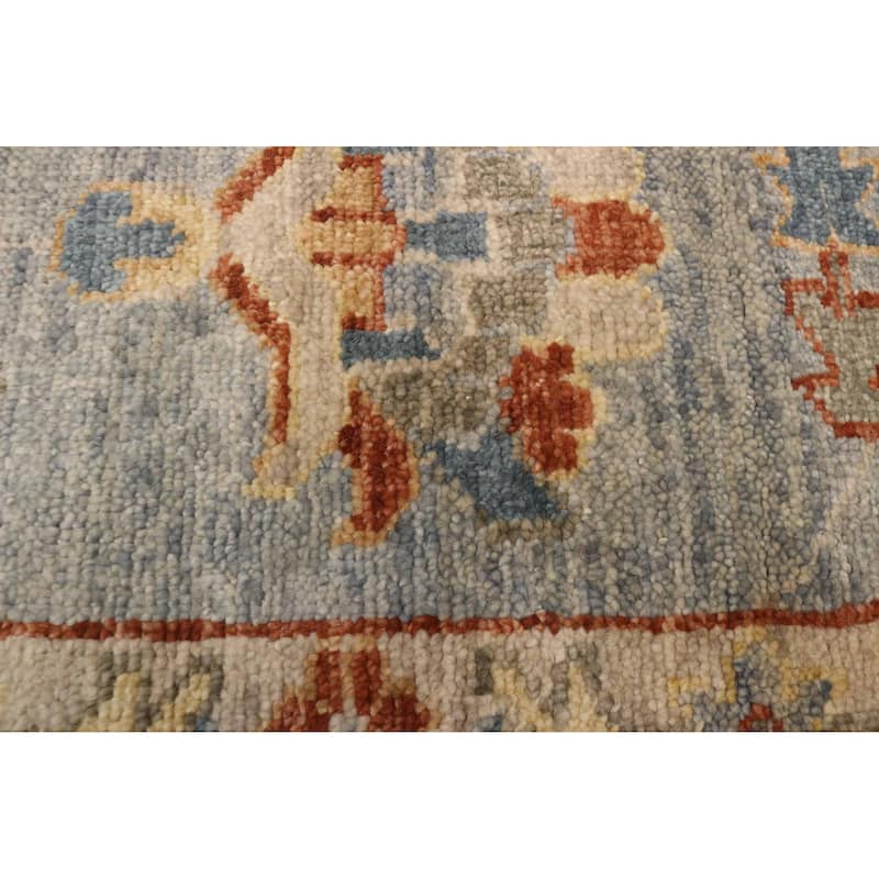 ECARPETGALLERY Hand-knotted Jules Serapi Light Denim Blue Wool Rug - 9'1 x 11'10
