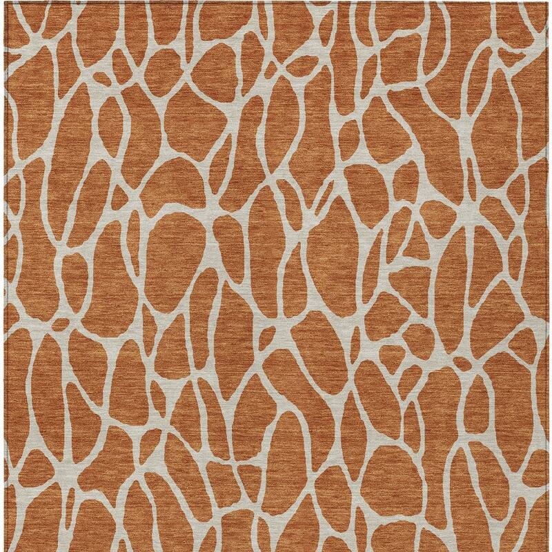 HomeRoots Geometric Transitional Rectangle Outdoor Rug