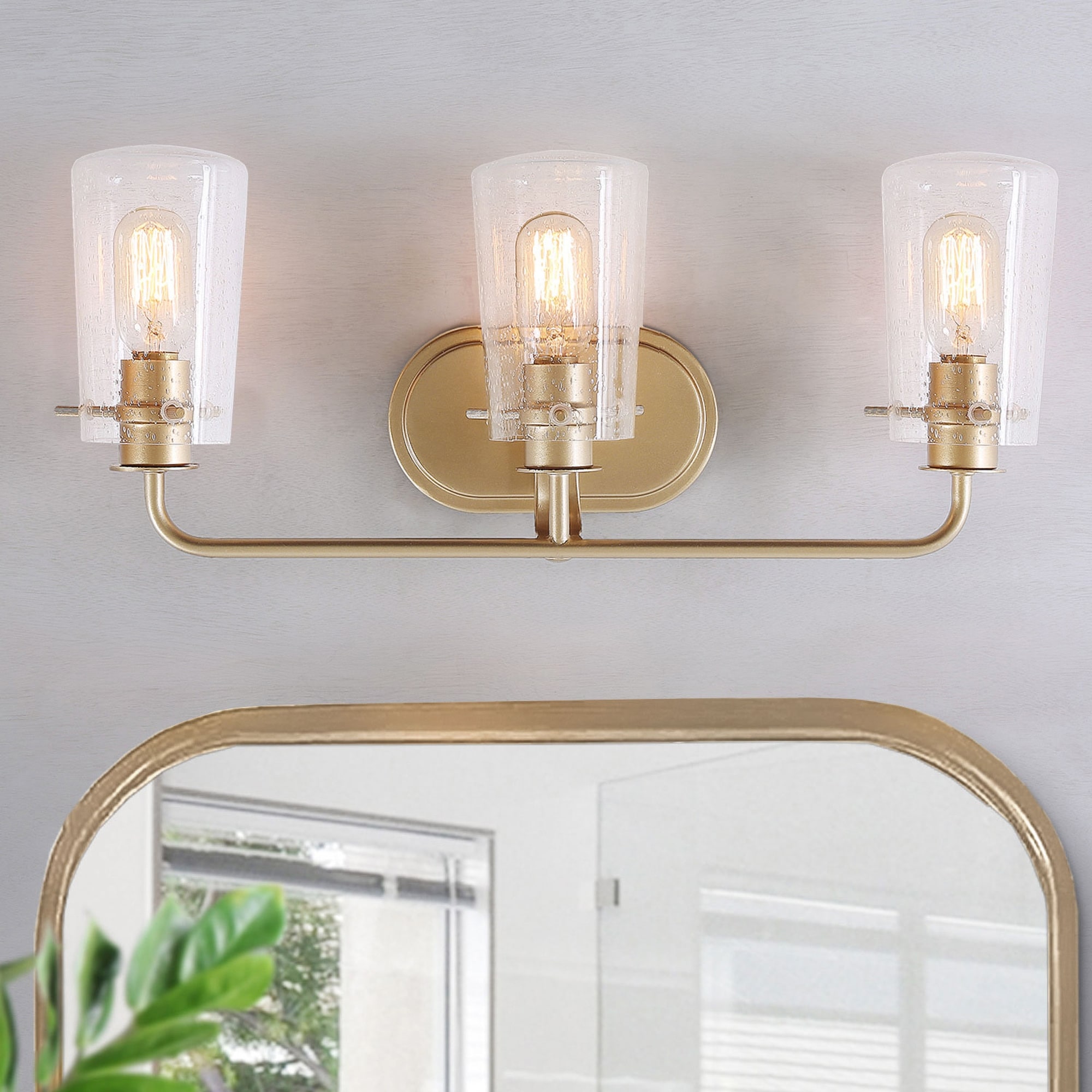 mid century bathroom light