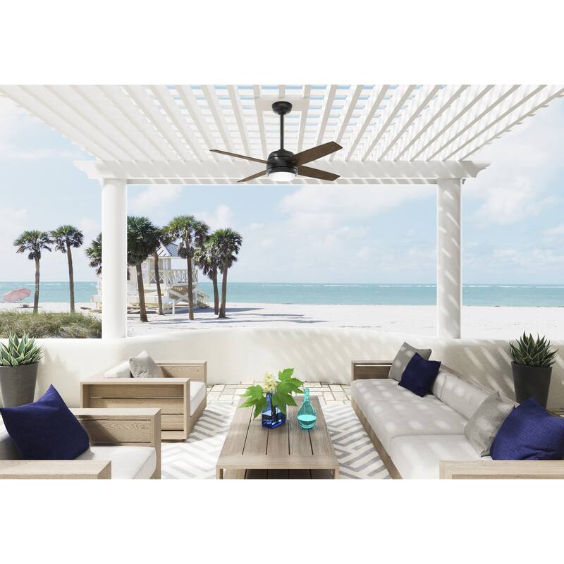 Hunter 52" Brine WeatherMax Outdoor Ceiling Fan w/ LED Light, Wall Control - Extreme Weather! Corrosion & Salt-Air Resistant!