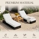 preview thumbnail 32 of 112, Patio Recline Chairs Adjustable Chaise Lounge with Cushions (Set of 2)
