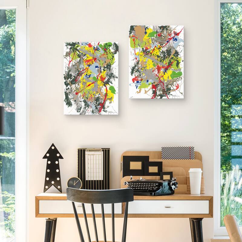 Abstract 1 & 2 by Dan Houston Canvas Art Prints