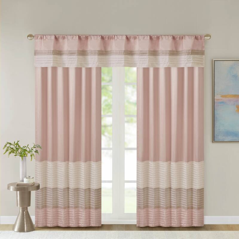 Madison Park Eastridge Polyoni Pintuck Window Valance