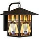preview thumbnail 1 of 1, Inglenook 1-Light Outdoor Wall Lantern in Valiant Bronze