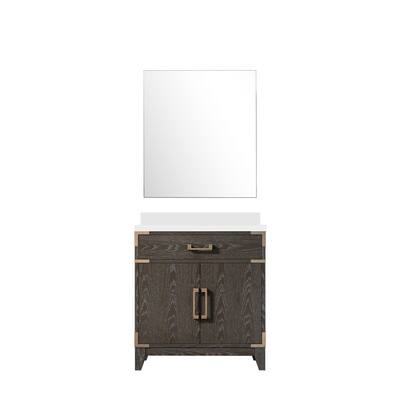Laurel Bath Vanity with Quartz Top, Sink and Mirror