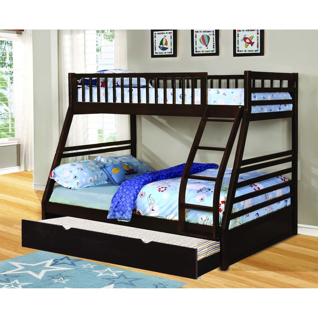 Ephram Convertible Twin Over Full Bunk Bed (Optional Storage/ Trundle)