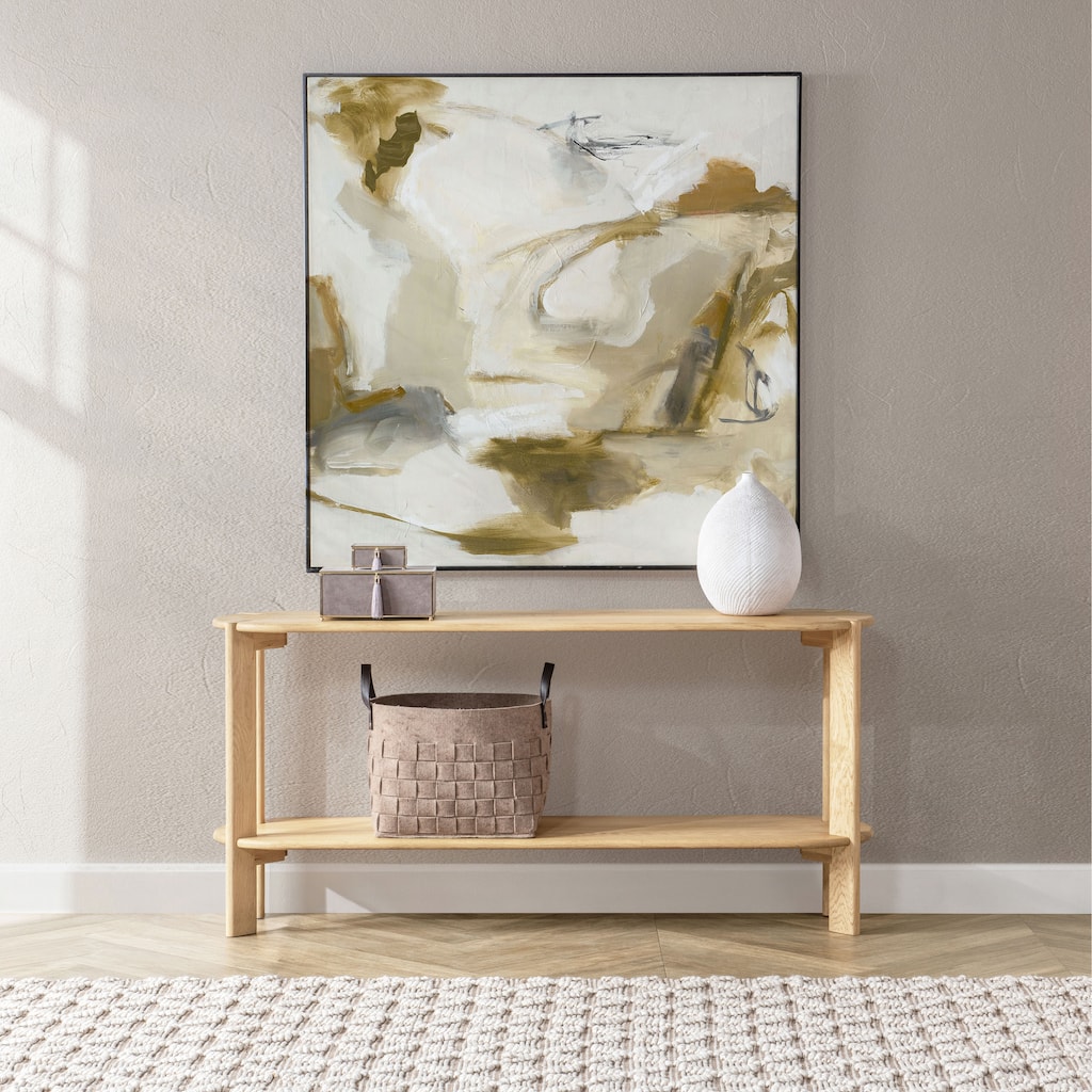 Kering Oak Wood Oval Console Table by Kosas Home