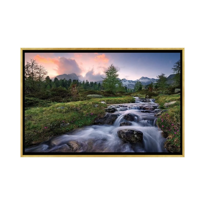 "Wild Paradise" by Stefan Hefele Framed - Gold - 32x48