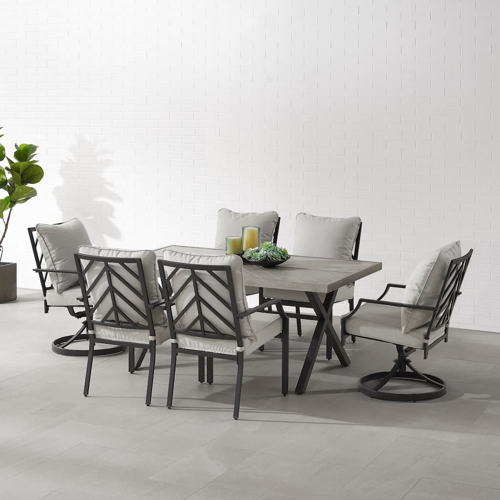 Crosley Otto 7Pc Outdoor Metal Dining Set