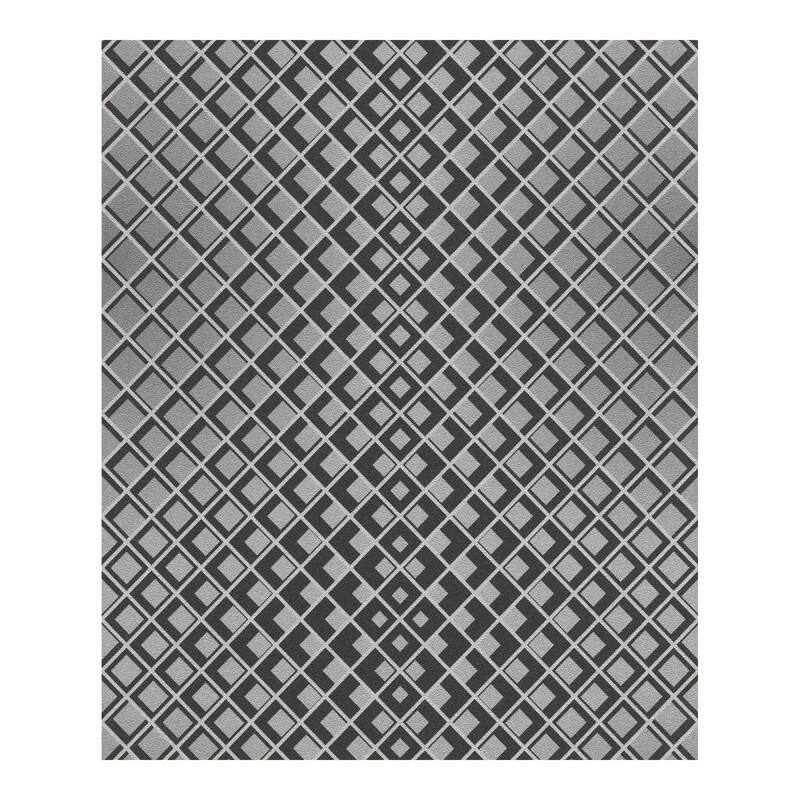 Rasch Perriand Silver Geometric Wallpaper - 20.5 x 396 x 0.025