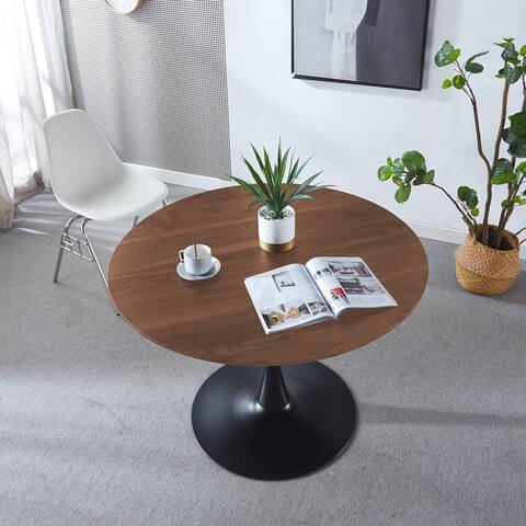 41.73" D Brown Dining Table