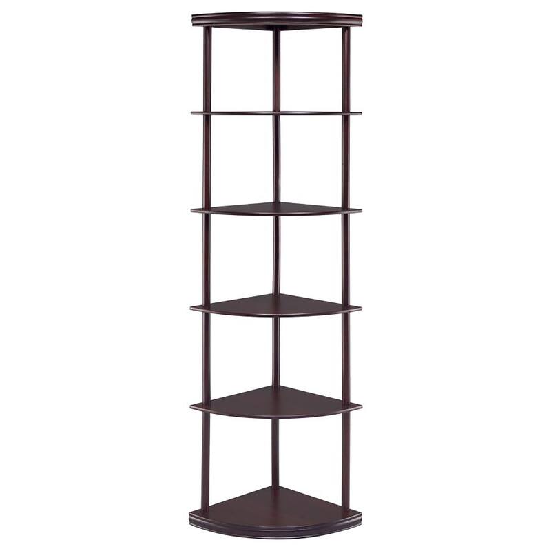 Cappuccino Corner Bookcase