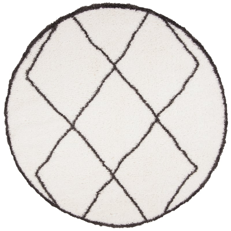 SAFAVIEH Carmella Harry Shag Trellis Polyester Rug