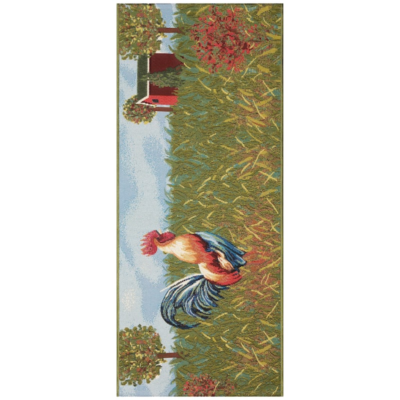 Liora Manne Esencia Rooster Farm Indoor/Outdoor Mat