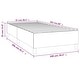 preview thumbnail 34 of 38, vidaXL Box Spring Bed Frame King Fabric Double Bed Base Multi Colors/Sizes