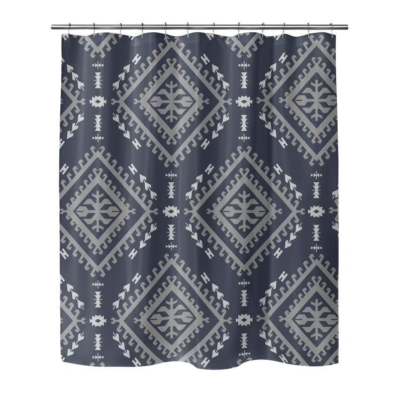 SANTIAGO NAVY Shower Curtain By Kavka Designs Bed Bath & Beyond