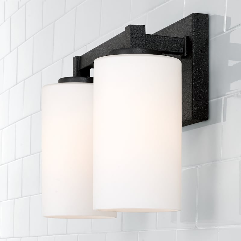 Ravenwood 2-light Black Iron Bath/ Vanity Fixture