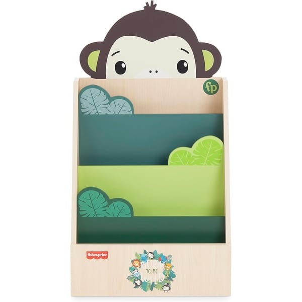 slide 2 of 6, Fisher Price Fauna Collection Go Bananas Bookcase by Dream On Me - Jungle Print Jungle Print