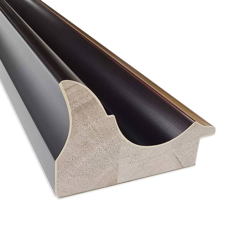 Sierra Black Brown Wood Framed Cork Board - Bulletin Board, Organization Board, Pin Board