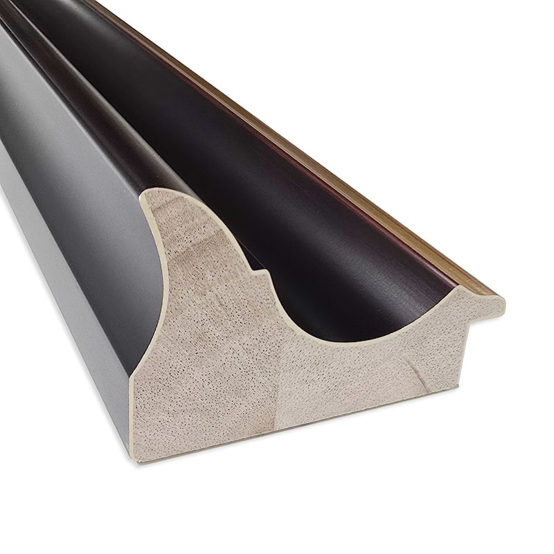 Sierra Non-Beveled Wood Framed Full-Length On the Door Mirror