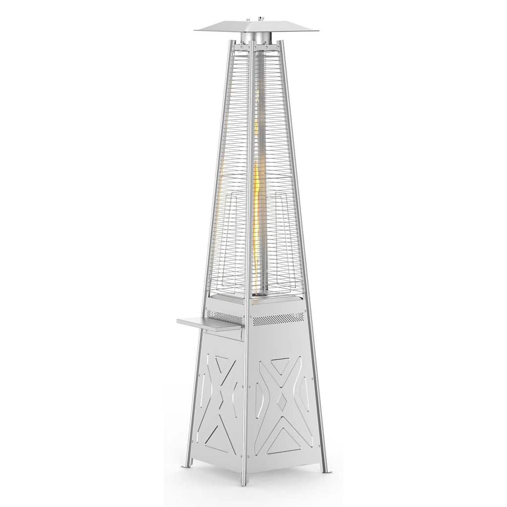 48,000 Btus Outdoor Propane Freestanding Patio Heater for Backyards - N/A