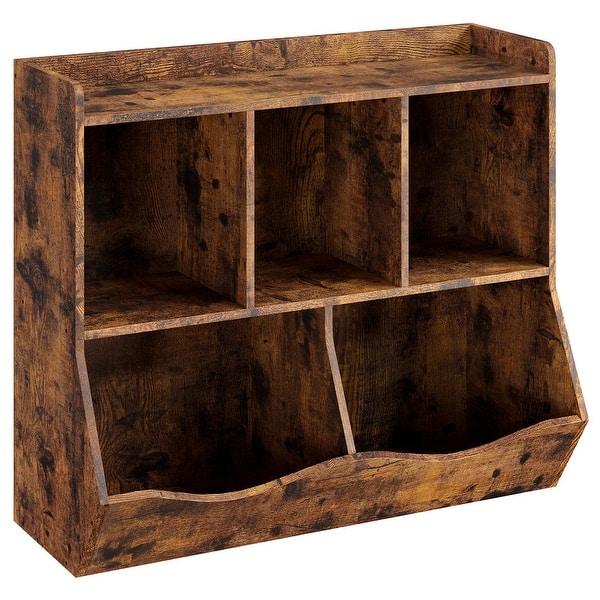slide 2 of 5, Two-layer MDF toy storage cabinet