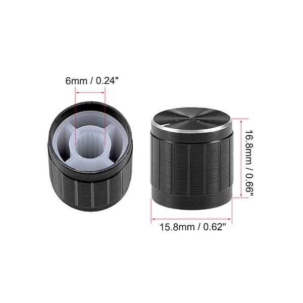 Orange Potentiometer Knobs Volume Amp Dial for 6mm Splined Shaft Pot