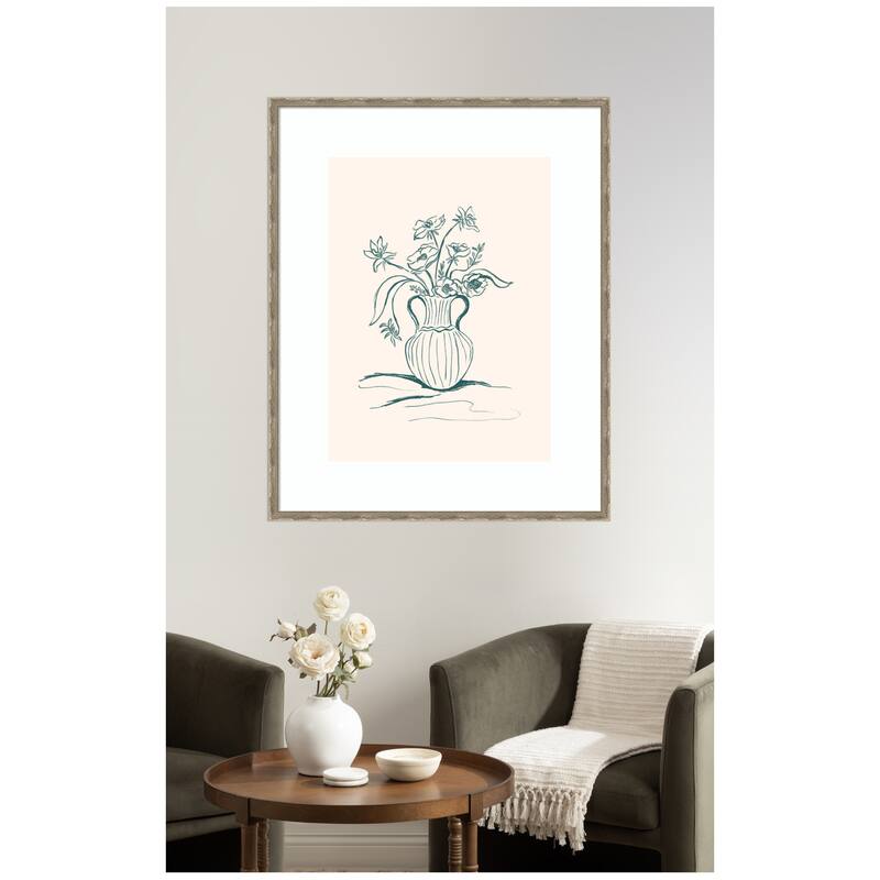 Kate and Laurel Framed Art Garden Floral by Kate Aurelia Holloway