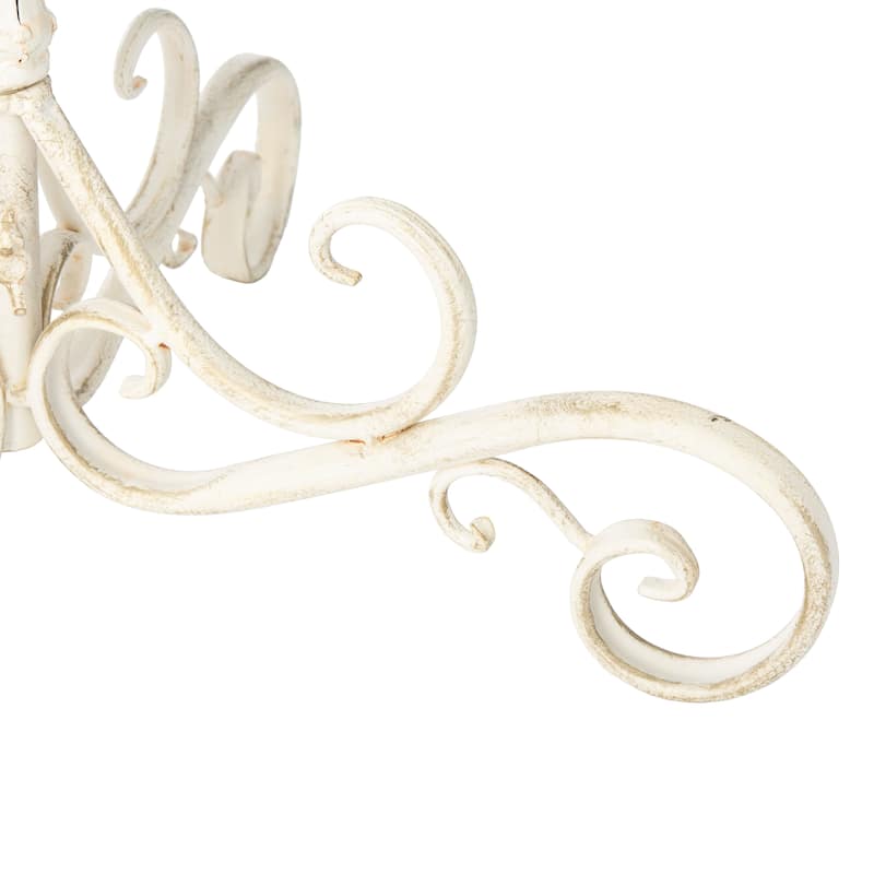 SAFAVIEH Outdoor Brisa Victorian Scroll Iron Bird Bath - 19" W x 19" D x 27" H - 19"W x 19"D x 27"H
