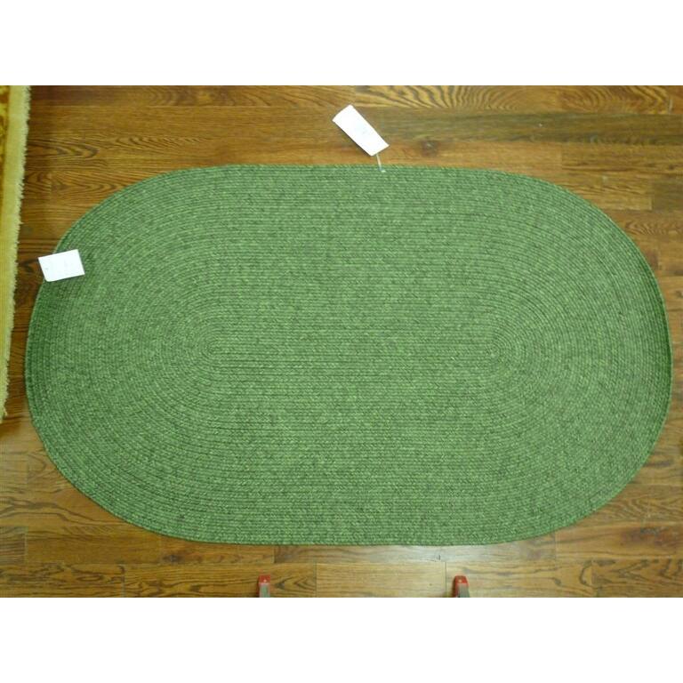 SAFAVIEH Handmade Braided Shabana Casual Lavada Rug - 10' x 14' Oval - Green