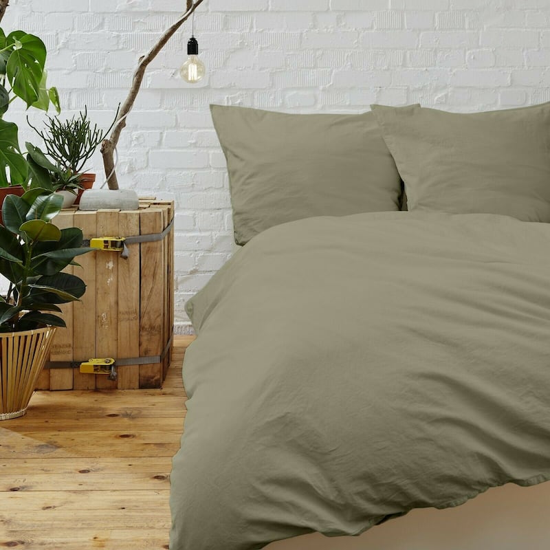 Bamboo Feel 1800 Count 3-piece Soft Duvet Cover Set - Twin - Twin XL - Sage