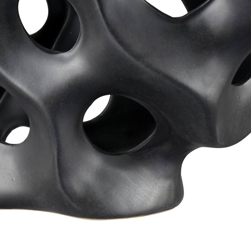 Elk Home Gwin Black Earthenware 16 Inch Wide Sculpture