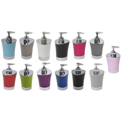 Bath Hand Soap and Lotion Dispenser Shiny Color Chrome Parts