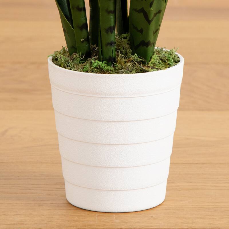 Sansevieria Artificial Plant with Planter - 2' - Green