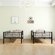 preview thumbnail 3 of 13, Bunk Bed Twin Over Twin Size with Ladder and high Guardrail, Able to Split, Metal Bunk Bed, Storage Space, Noise Free,