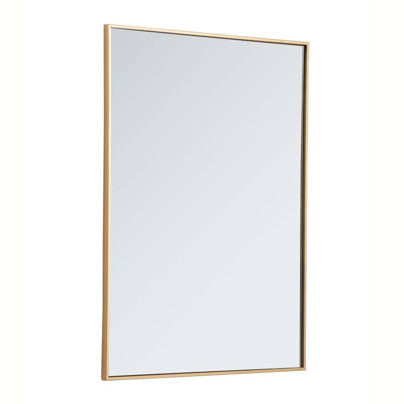 Elegant Lighting Eternity 30" x 40" Rectangular Beveled Metal Framed