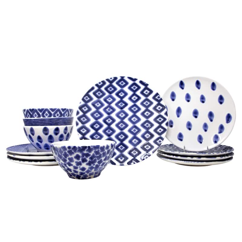 viva by VIETRI Santorini Assorted 12-Piece Place Setting