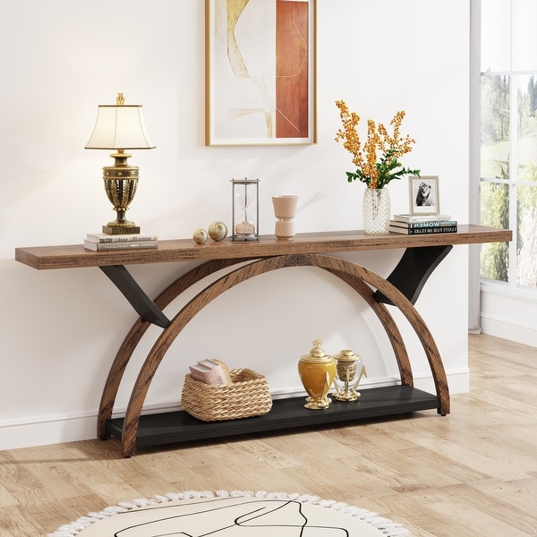 Long hallway console table discount
