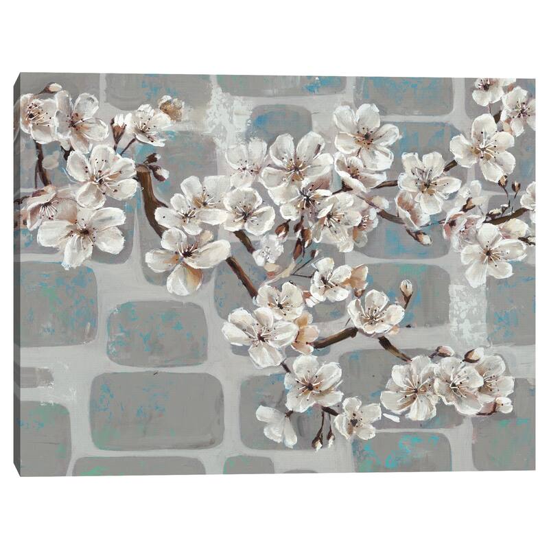 White Sakura Portrait by Frank Parson Canvas Art Print