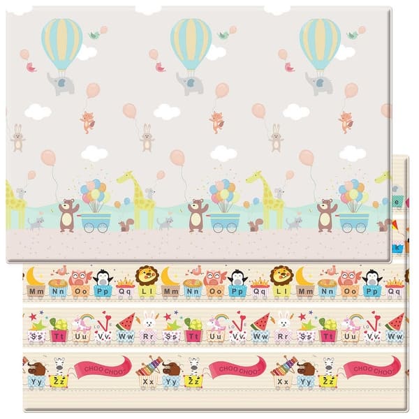 slide 2 of 2, hot Air Balloon/Alphabets Playmat - 82.5in L X 55in W