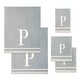 preview thumbnail 1 of 1, Avanti Linens GRY/IVR Monogram 5-Piece Towel Set